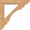 Ekena Millwork Olympic Slat Smooth Bracket w/ Offset Brace, Western Red Cedar, 7 1/2"W x 40"D x 40"H BKT0806X40X40OLY06SWR - alternate 4